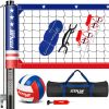 Pro High-Grade Aluminum Volleyball Net Set