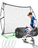 2- In- 1 Pro Soccer Return Net and Rebound Board