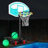 Classic Pool Basketball Hoop Set W/Light